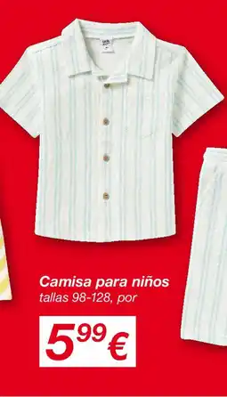 KIK Camisa para niños oferta