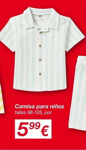 KIK Camisa para niños oferta