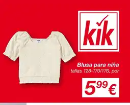 KIK Blusa para niña oferta