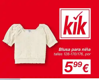 KIK Blusa para niña oferta