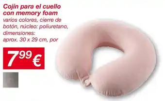 KIK Cojín para el cuello con memory foam oferta