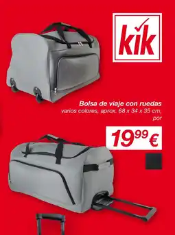 KIK Bolsa de viaje con ruedas oferta