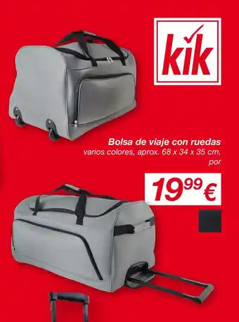KIK Bolsa de viaje con ruedas oferta