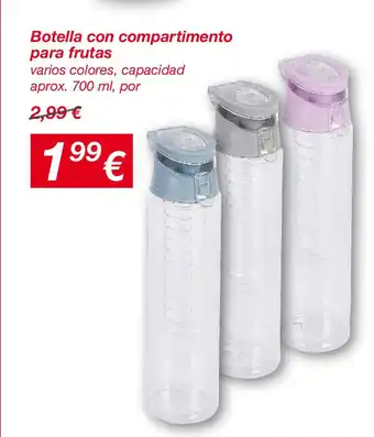 KIK Botella con compartimento para frutas oferta