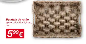 KIK Bandeja de ratán oferta