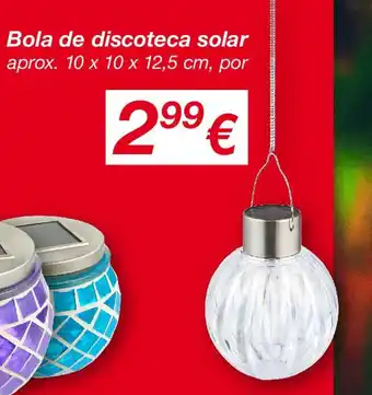 KIK Bola de discoteca solar oferta