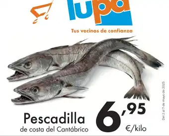Supermercados Lupa Pescadilla de costa del Cantábrico oferta
