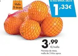 Supermercados Lupa Naranja de mesa oferta