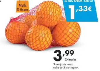 Supermercados Lupa Naranja de mesa oferta