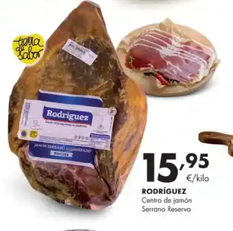 Supermercados Lupa RODRÍGUEZ Centro de jamón Serrano Reserva oferta