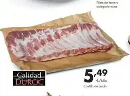Supermercados Lupa Costilla de cerdo oferta