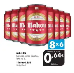 Supermercados Lupa MAHOU Cerveza Cinco Estrellas oferta