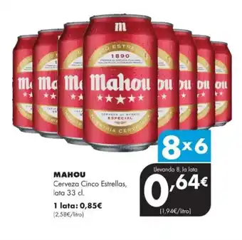 Supermercados Lupa MAHOU Cerveza Cinco Estrellas oferta