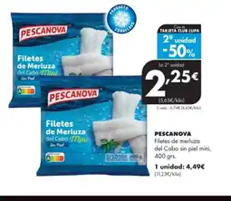 Supermercados Lupa PESCANOVA Filetes de merluza del Cabo sin piel mini oferta
