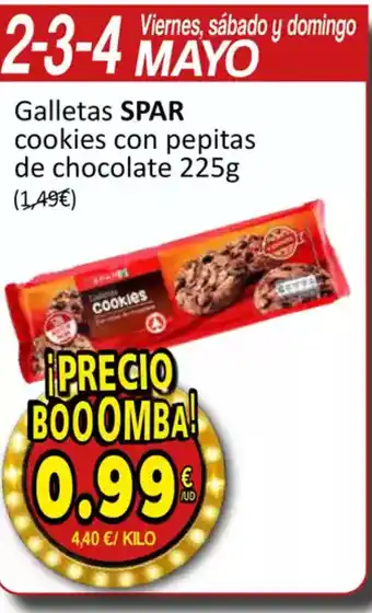 SPAR SPAR Galletas cookies con pepitas de chocolate oferta