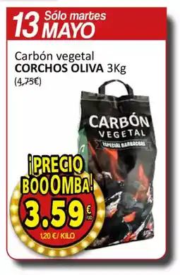 SPAR CORCHOS OLIVA  Carbón vegetal oferta