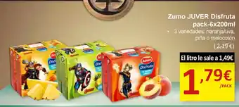 SPAR JUVER Zumo Disfruta oferta