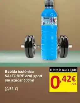 SPAR VALTORRE Bebida isotónica azuk sport sin azucar oferta