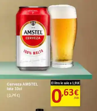 SPAR AMSTEL Cerveza oferta