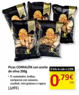 SPAR CONFALÓN Picos con aceite oferta