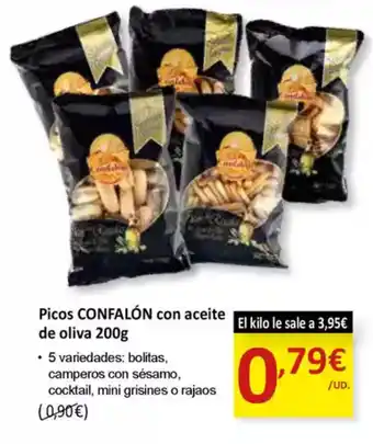 SPAR CONFALÓN Picos con aceite oferta