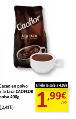 SPAR CAOFLOR Cacao en polvo a lata taza bolsa oferta