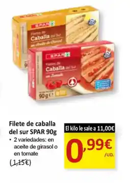 SPAR SPAR Filete de caballa del sur oferta