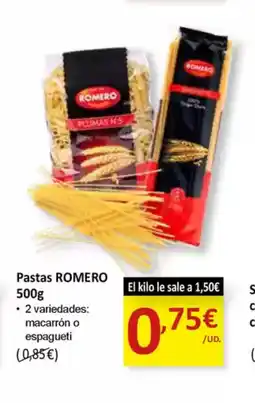 SPAR ROMERO Pastas oferta
