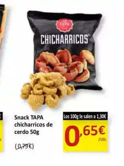 SPAR TAPA Snack chicharricos de cerdo oferta