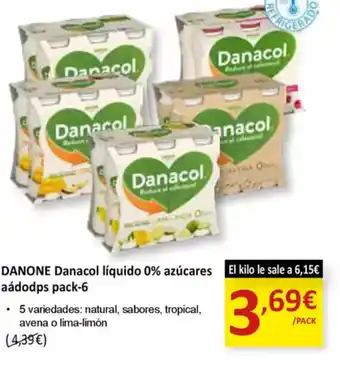SPAR DANONE Danacol líquido 0% azúcares oferta