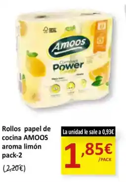 SPAR AMOOS Rollos papel de cocina aroma limon oferta