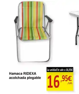 SPAR RIDEXA Hamaca acolchada plegable oferta