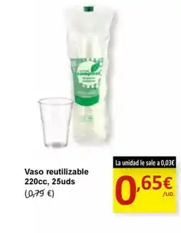 SPAR Vaso reutilizable oferta