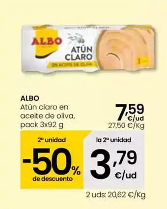 Eroski ALBO Atún claro en aceite de oliva oferta