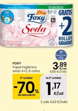 Eroski FOXY Papel higiénico seda oferta