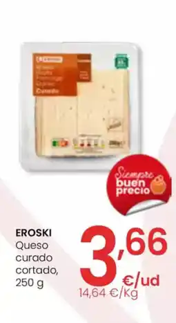 Eroski EROSKI Queso curado cortado oferta