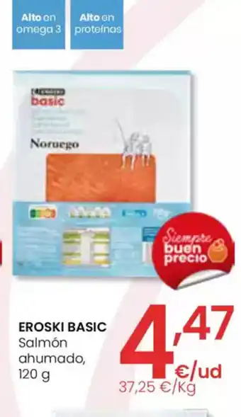Eroski EROSKI BASIC Salmón ahumado oferta