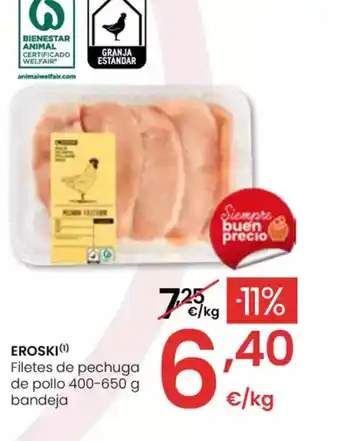 Eroski EROSKI Filetes de pechuga de pollo oferta