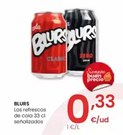 Eroski BLURS Los refrescos de cola oferta