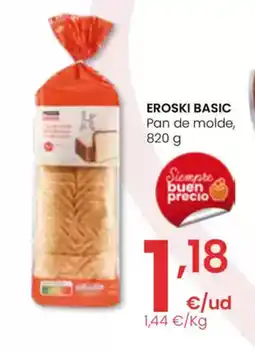 Eroski EROSKI BASIC Pan de molde oferta