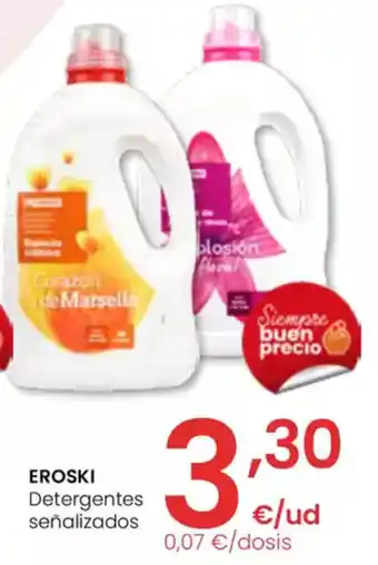 Eroski EROSKI Detergentes señalizados oferta