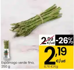 Eroski Espárrago verde fino oferta