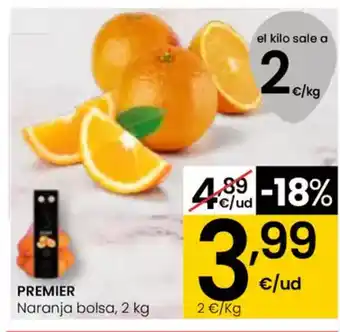 Eroski PREMIER Naranja bolsa oferta