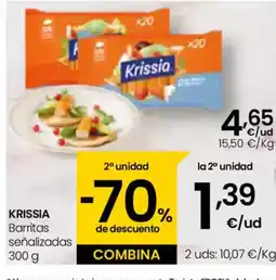 Eroski KRISSIA Barritas señalizadas oferta