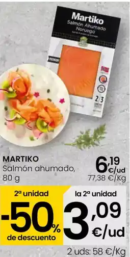 Eroski MARTIKO Salmón ahumado oferta