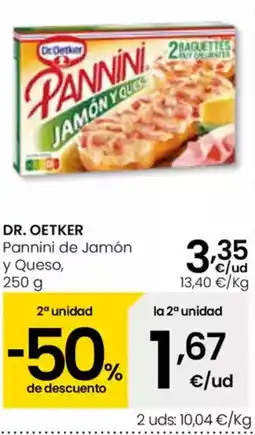 Eroski DR. OETKER Pannini de Jamón oferta