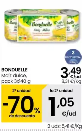 Eroski BONDUELLE Maíz dulce oferta