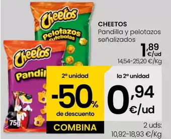 Eroski CHEETOS Pandilla y pelotazos señalizados oferta
