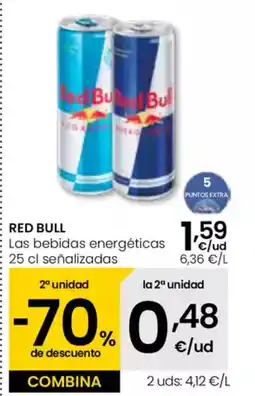 Eroski RED BULL Las bebidas energéticas oferta