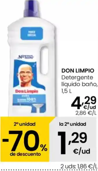 Eroski DON LIMPIO Detergente líquido baño oferta
